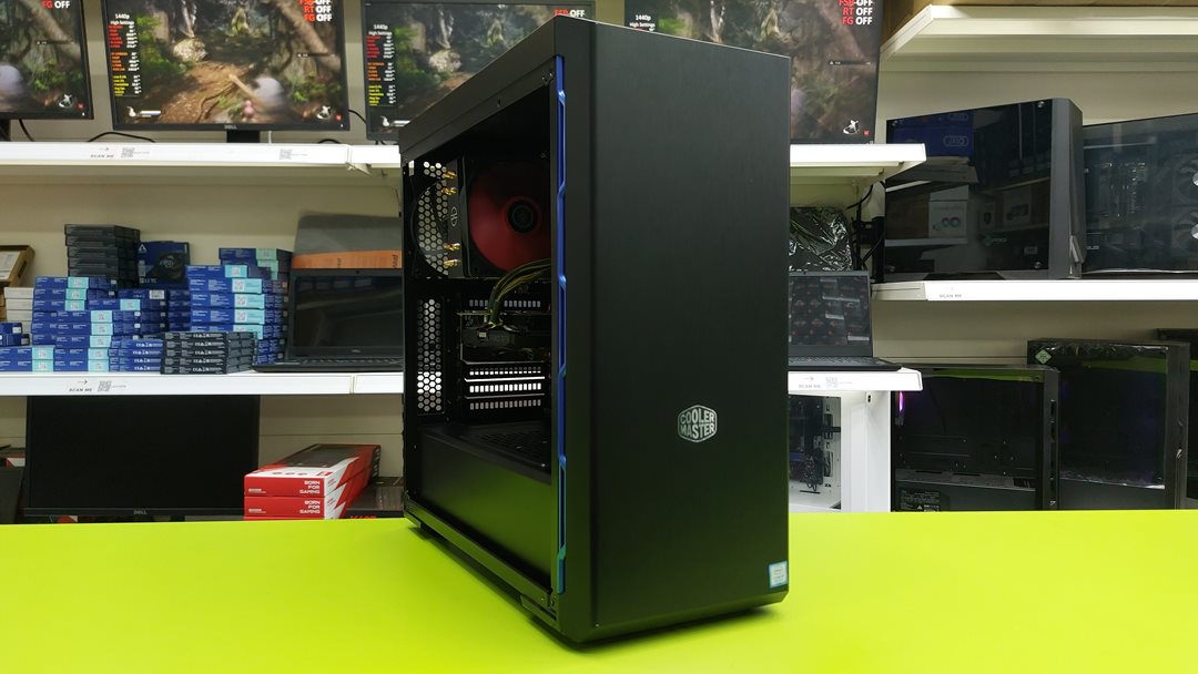 CoolerMaster Black 34 (4) Used Custom Gaming PC / Intel i5 9400F 4.10GHz / 16GB RAM / 250GB SSD + 2TB HDD / GTX 1660Ti - Image 1