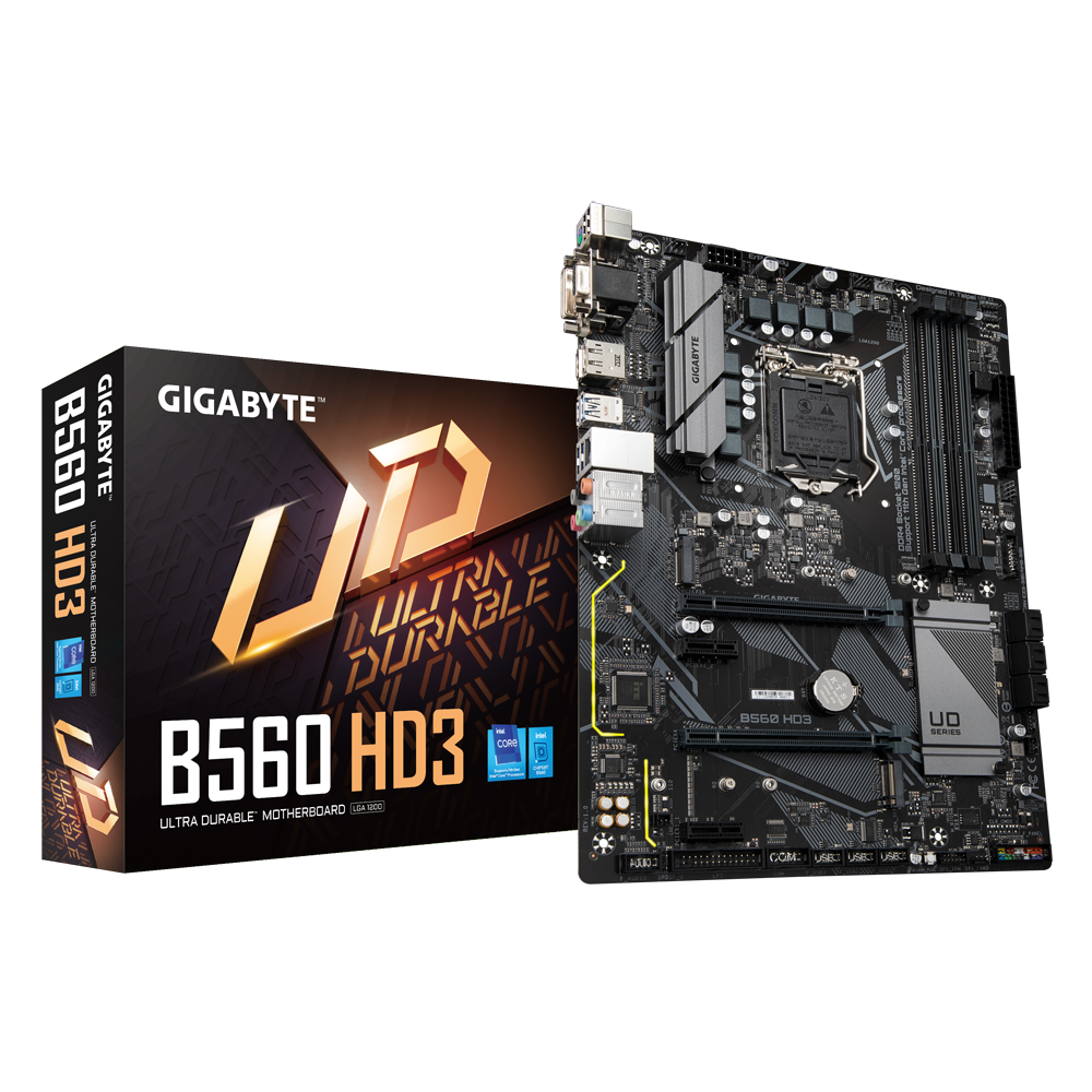 GIGABYTE B560 HD3 Gigabyte B560 HD3 ATX Motherboard for Intel LGA 1200 - Image 1