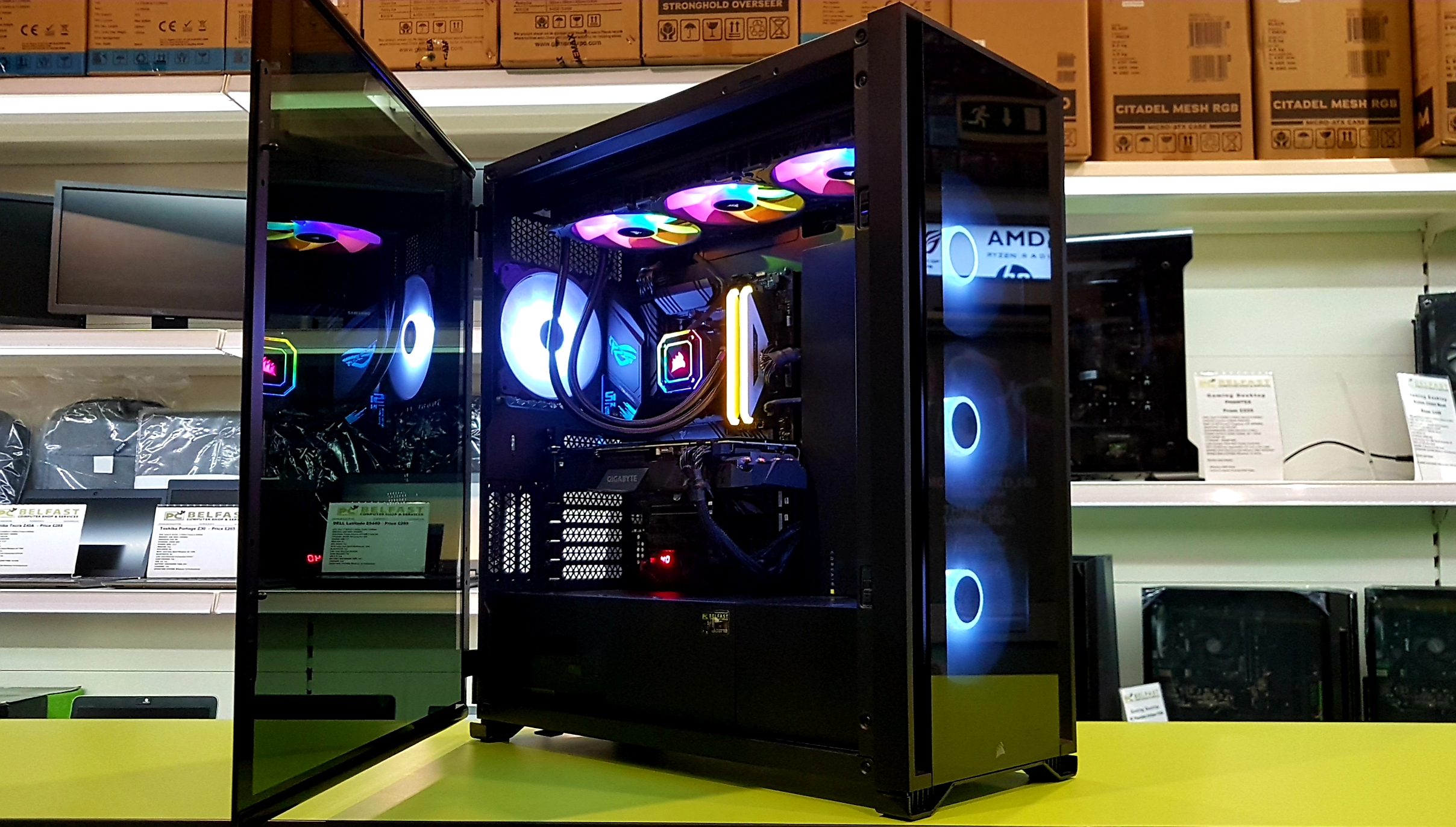 corsaire 7000X (5) Custom Gaming PC Corsair 7000X / AMD Ryzen 9 5900X 4.80GHz / 16GB RAM / 1TB M.2 NVMe/ RTX2080 Super - Image 1