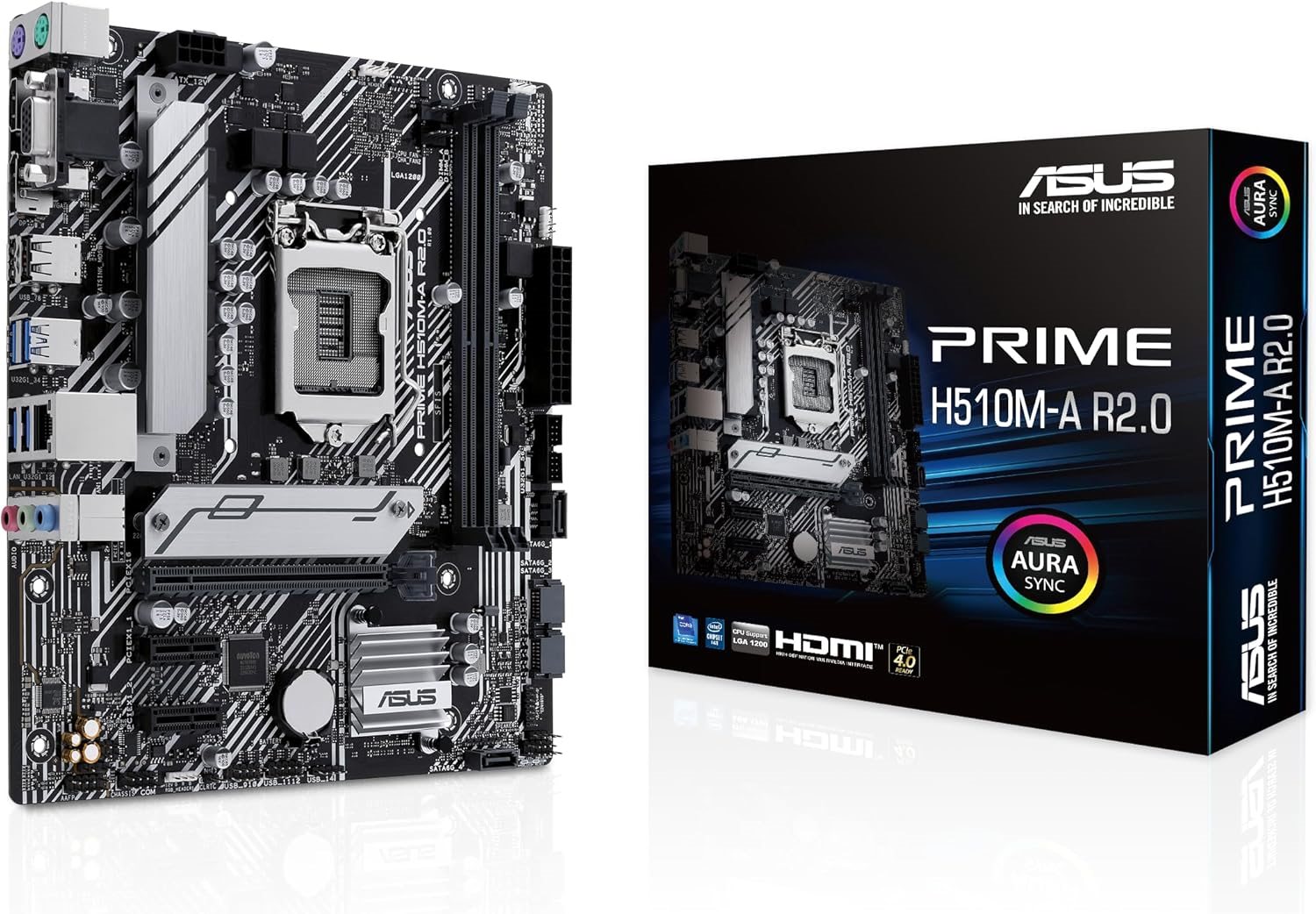 ASUS Prime H510M-A ASUS Prime H510M-A R2.0 Motherboard Socket Intel LGA1200 - Image 1