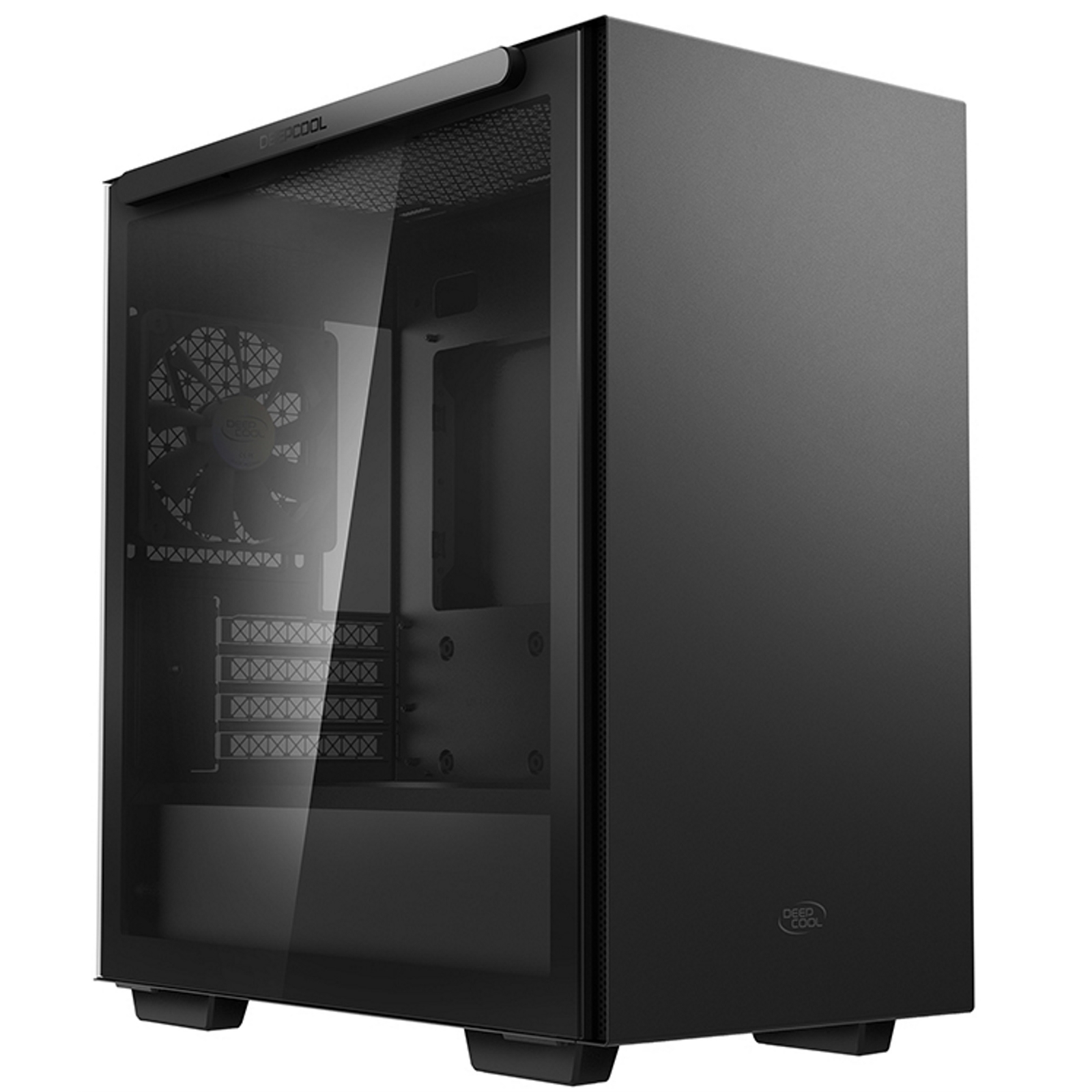 DeepCool MACUBE 110 DeepCool MACUBE 110 Case, Home & Business, Black, Micro Tower, 2 x USB 3.0, Tempered Glass Side Window Panel - Image 1