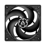 Arctic P12 Slim 12cm Pressure Optimised PWM PST Case Fan, Black, Fluid Dynamic, 300-2100 RPM