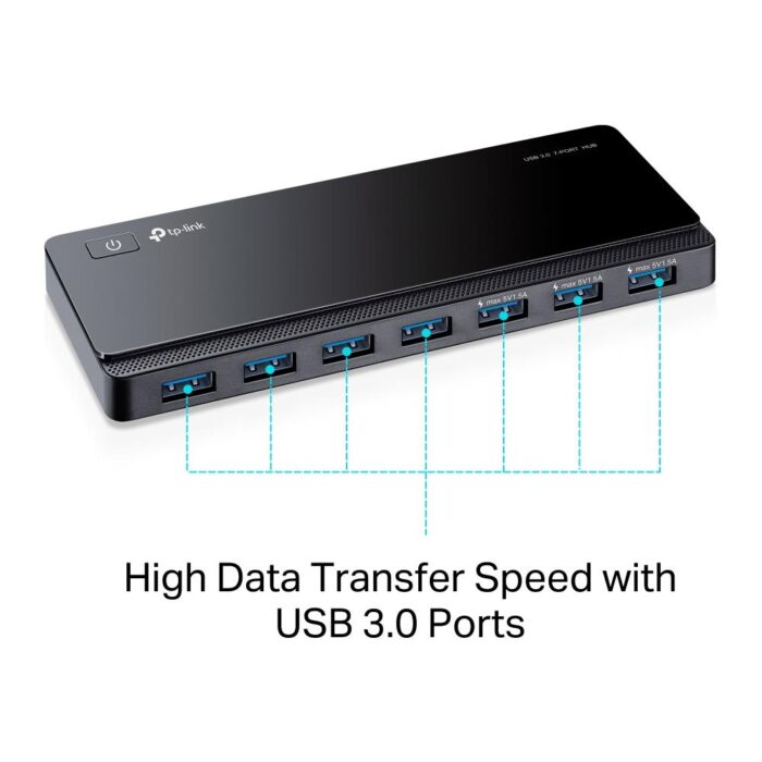 TP-Link UH700 Powered USB Hub 3.0 - 7 Ports USB HUB with Power Adapter - Image 4