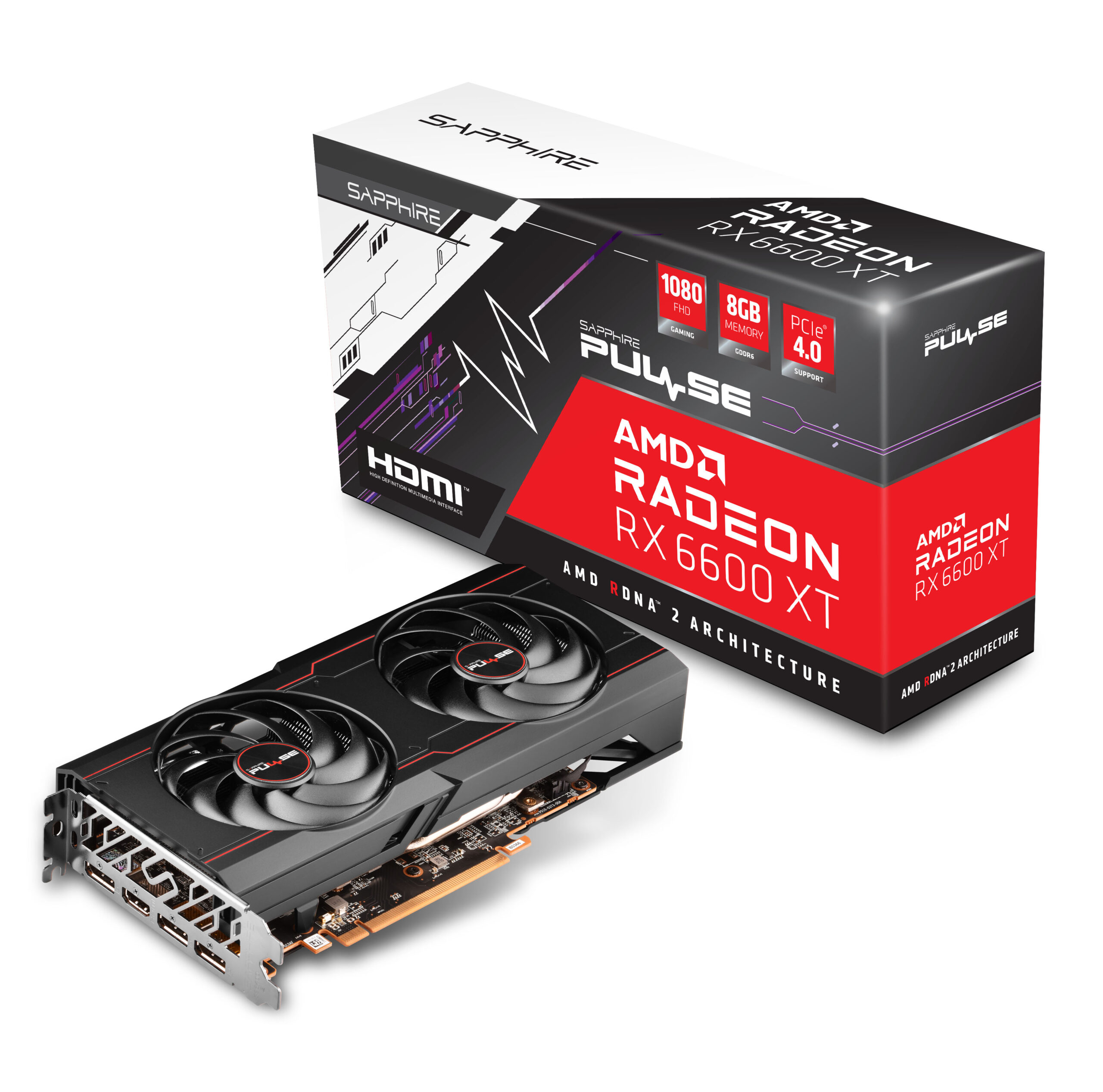 OLYMPUS DIGITAL CAMERA RADEON RX 6600 XT PULSE GAMING 8GB GDDR6 PCI-EXPRESS GRAPHICS CARD - Image 1