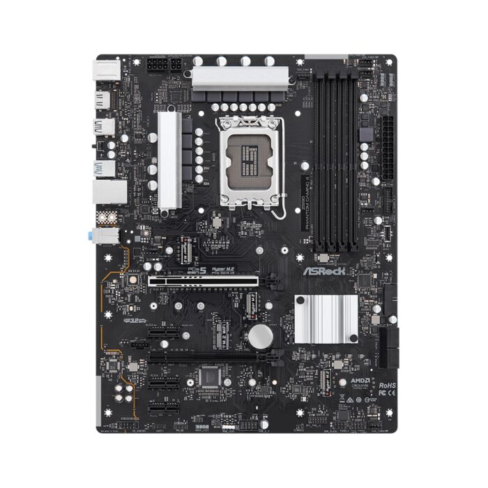 ASRock Z690 Phantom Gaming 4 Motherboard, Intel Socket 1700, 12th Gen, 1x PCIe 5.0 x16, 1x PCIe 4.0 x16, 1x PCIe 3.0 x1, ATX, USB 3.2 Gen2x2 Type-C, - Image 2