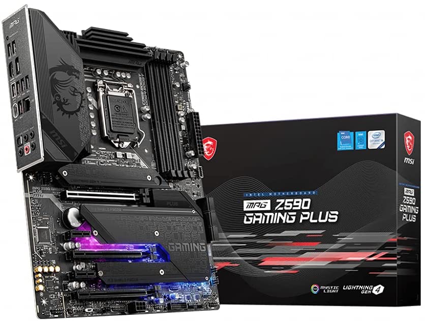 612rJfBOFGS._AC_SL1024_ MSI MPG Z590 GAMING PLUS Motherboard ATX - Supports Intel Core 11th Gen Processors, LGA 1200 - Image 1