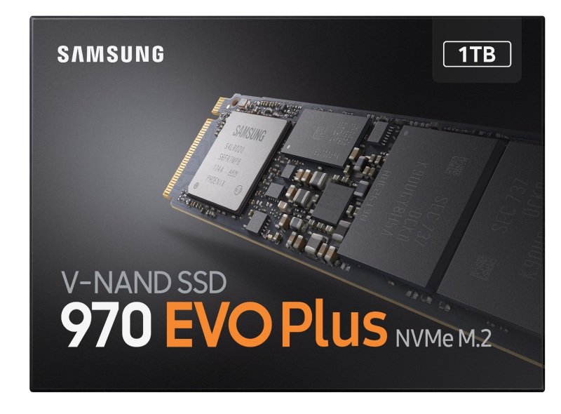 906056-875046-800 Samsung 970 EVO Plus 1 TB PCIe NVMe M.2 (2280) - Image 1
