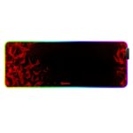 Marvo MG011 Gaming Mouse Pad with 4-port USB Hub and 11 RGB Effects, XL 800x300x4mm, USB Connection