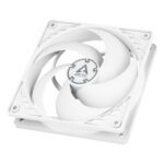Arctic P12 12cm Pressure Optimised PWM PST Case Fan, White, Fluid Dynamic