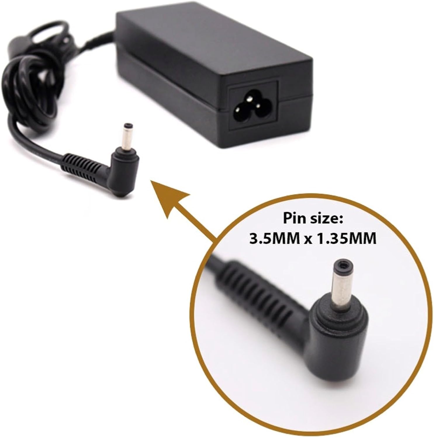 CHARGER Charger AC Adapter 19V 3.42A 65W 3.5mm-1.35mm for Toshiba - Image 1