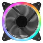 OEM Rainbow Ring 12cm Fan 4pin Molex 3pin - Image 2