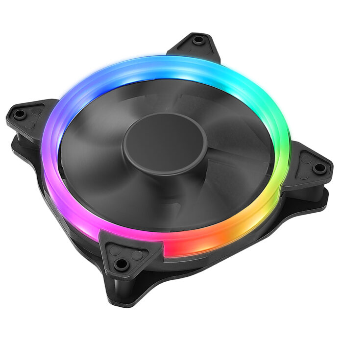 OEM Rainbow Ring 12cm Fan 4pin Molex 3pin - Image 3