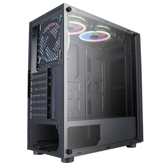 CIT Celsius ATX Case Front ARGB Strip 3xARGB Fans + MB Sync TG Side Panel EPE - Image 6