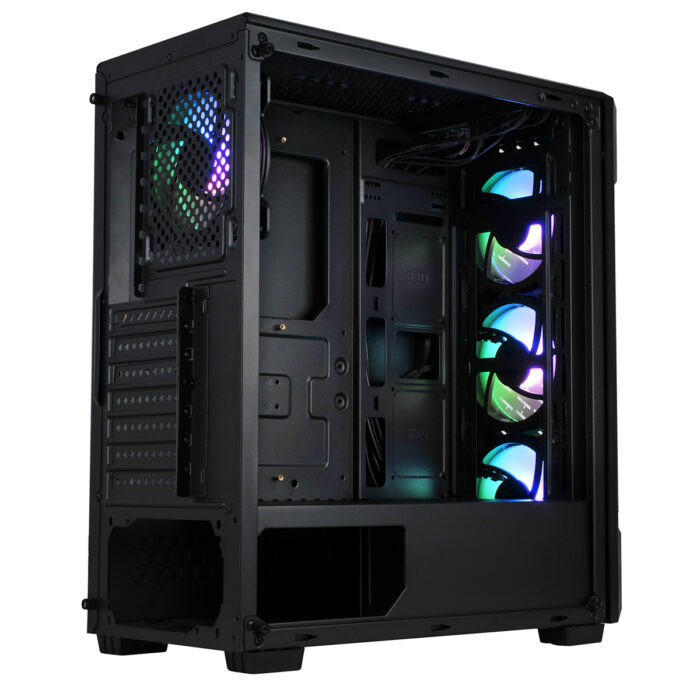 CIT 	Crossfire Gaming Case 4 x ARGB Fans Glass Side MB SYNC 3pin - Image 7