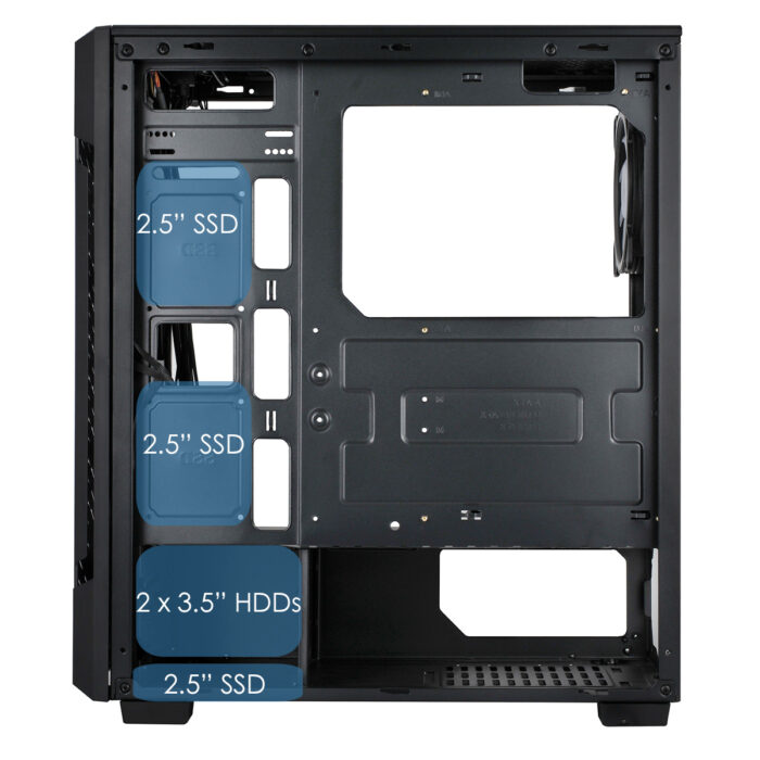 CIT 	Crossfire Gaming Case 4 x ARGB Fans Glass Side MB SYNC 3pin - Image 9