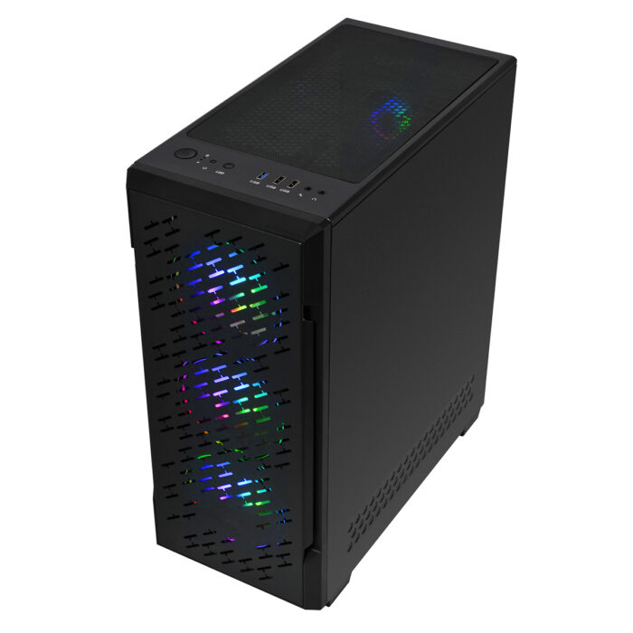 CIT 	Crossfire Gaming Case 4 x ARGB Fans Glass Side MB SYNC 3pin - Image 5