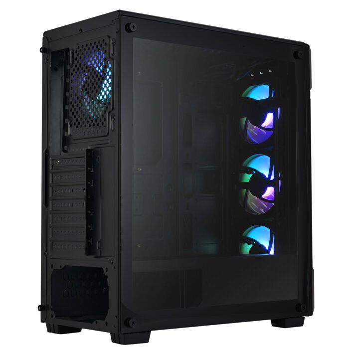 CIT 	Crossfire Gaming Case 4 x ARGB Fans Glass Side MB SYNC 3pin - Image 6