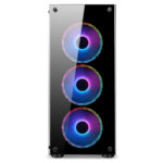 CIT Mirage F6 6x RGB Rainbow Fans TG Front and Side Panel - Image 2