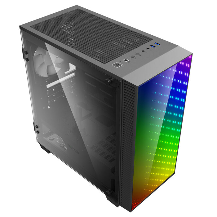 GameMax Abyss Mini ARGB Gaming Case 1x ARGB fan 1x ARGB Hub - Image 4