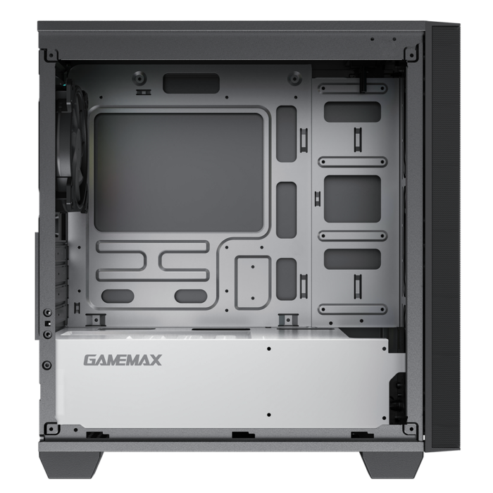 GameMax Aero Mini ARGB Case 4 x ARGB Fans Black With White Internals - Image 6