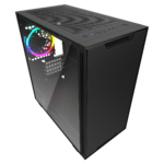GameMax Commando MATX Black 1x Side Window 1 x ARGB Velocity Fan - Image 4