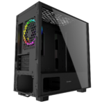 GameMax Commando MATX Black 1x Side Window 1 x ARGB Velocity Fan - Image 6