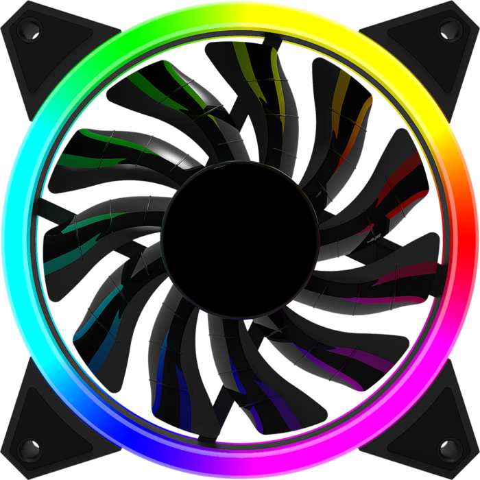 Velocity 12cm ARGB Fan Bulk 3pin M&F Aura Header 3pin / 4pin Power - Image 2