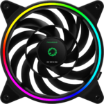 Razor 12cm Rainbow ARGB Fan RTB 3pin M&F Aura Header 3pin/4pin Power - Image 2