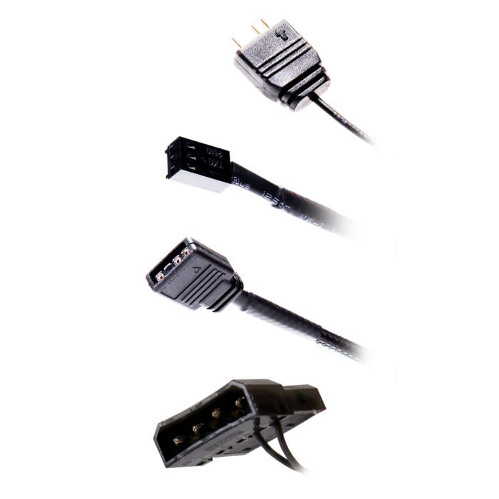 Razor 12cm Rainbow ARGB Fan RTB 3pin M&F Aura Header 3pin/4pin Power - Image 5