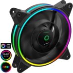 Razor 12cm Rainbow ARGB Fan RTB 3pin M&F Aura Header 3pin/4pin Power