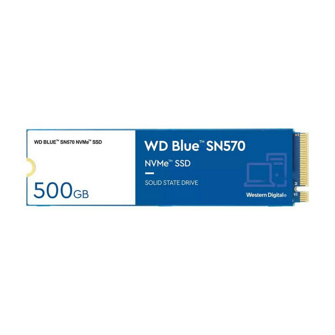 s-l1600 (3) WD Blue SN570 500GB High-Performance M.2 PCIe NVMe SSD, with up to 3,500MB/s read speed - Image 1