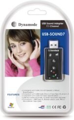 Virtual 7.1 Channel 3D to USB 2.0 External Balanced Audio PC Sound Card Adapter
