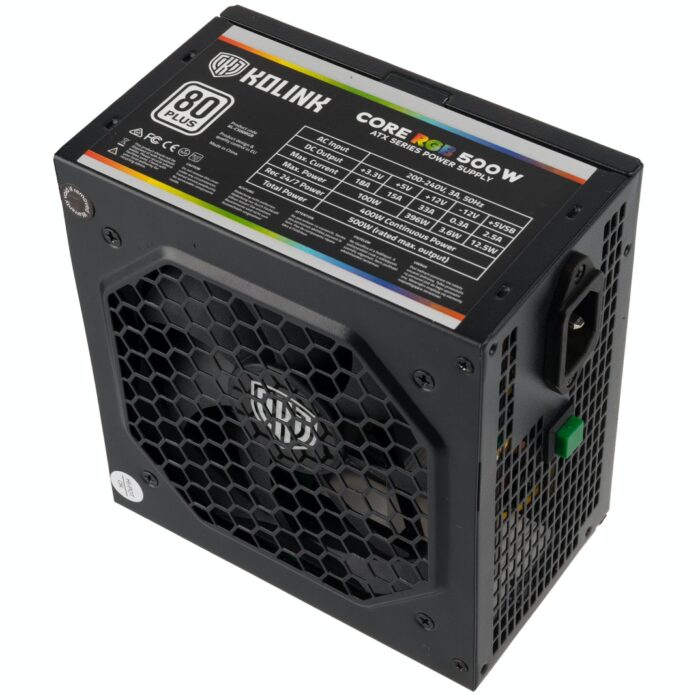Kolink Core RGB Series 500W 80 Plus Certified RGB Power Supply - Image 5