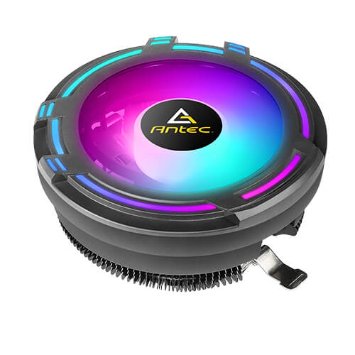 gallery-t120-01 Antec T120 Chromatic Compact Heatsink & Fan, Intel & AMD Sockets, RGB Silent Fan, Black Aluminium Fins, 95W TDP - Image 1
