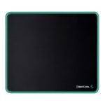 DeepCool GM800 Gaming Mouse Pad, Medium 320x270x3mm, Precision Cloth Surface for Speed and Control with Non-Slip Rubber Base, Spill Proof and Anti-Fray Design, Black with Green Trim