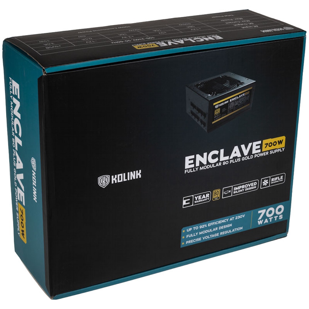 CA04BKK_224210 Kolink Enclave 700W 80 Plus Gold Modular Power Supply - Image 1