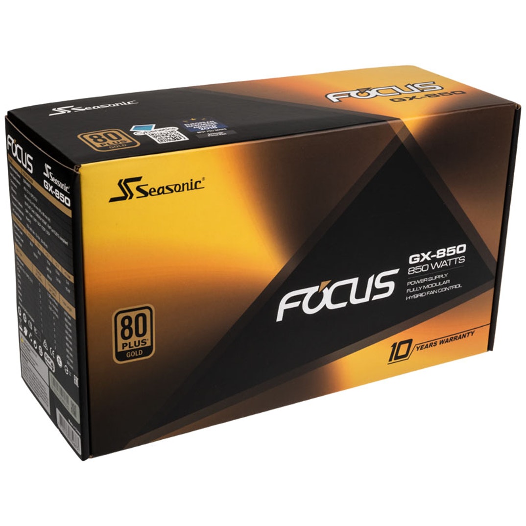 CA06TSS_225278 Seasonic Focus GX-850 850W 80+ Gold Modular Power Supply - Image 1