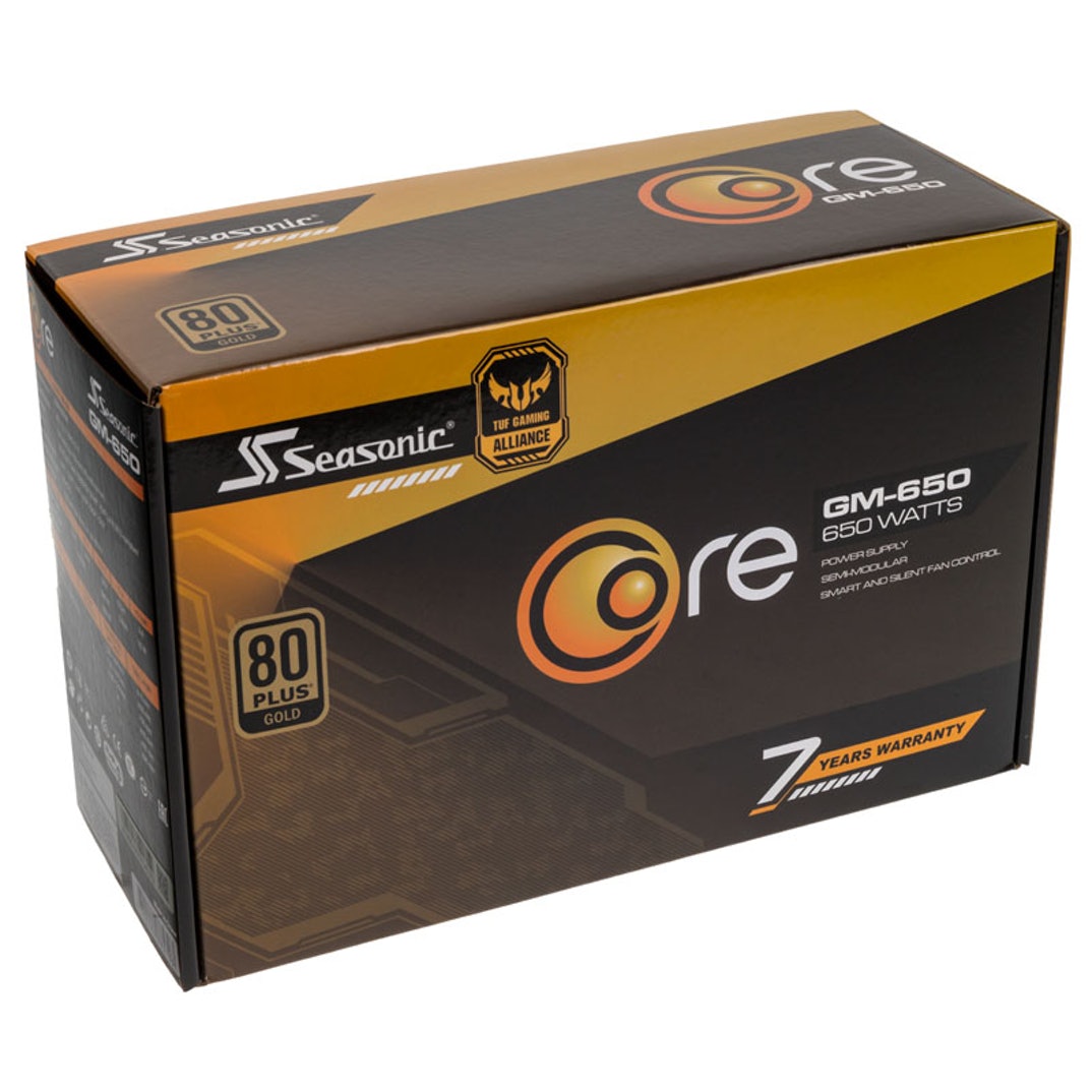 CA06YSS_225300 Seasonic Core Gold GM-650 650W 80+ Gold Modular Power Supply - Image 1