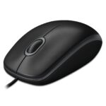 Logitech B100 Wired USB Mouse, 3-Buttons, 1000dpi and Optical Tracking, Ambidextrous Design for PC, Mac and Laptop, Black - Image 2