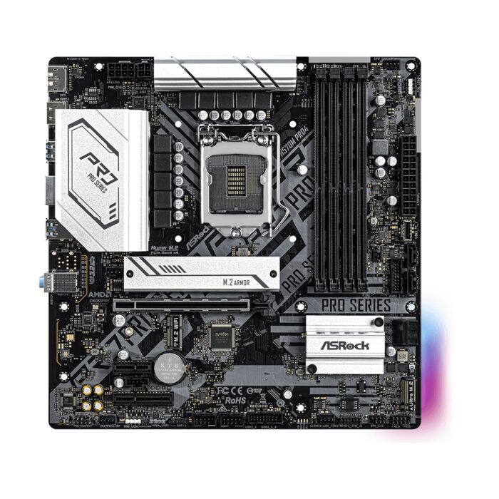 ASRock H570M PRO4 DDR4 Motherboard, Intel Socket 1200, 10th/11th Gen - Image 2