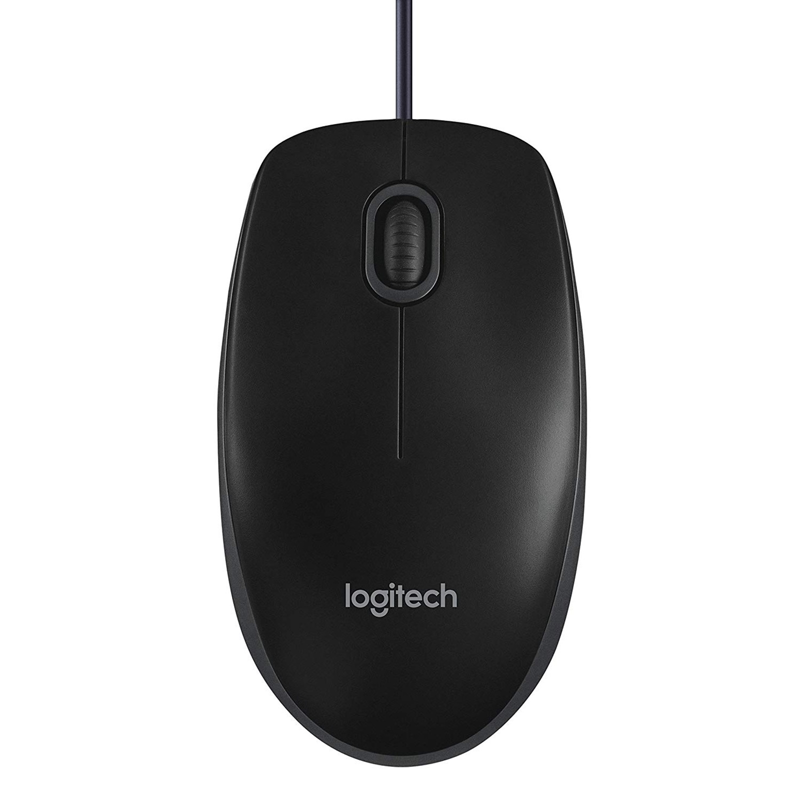 MILOG-910003357 Logitech B100 Wired USB Mouse, 3-Buttons, 1000dpi and Optical Tracking, Ambidextrous Design for PC, Mac and Laptop, Black - Image 1