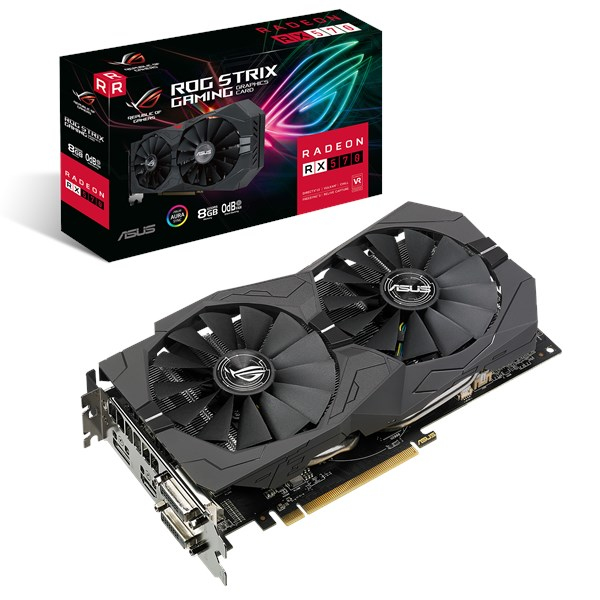 Used ASUS ROG-STRIX RADEON RX570 8GB OC Edition Used ASUS ROG-STRIX RADEON RX570 8GB OC Edition - Image 1