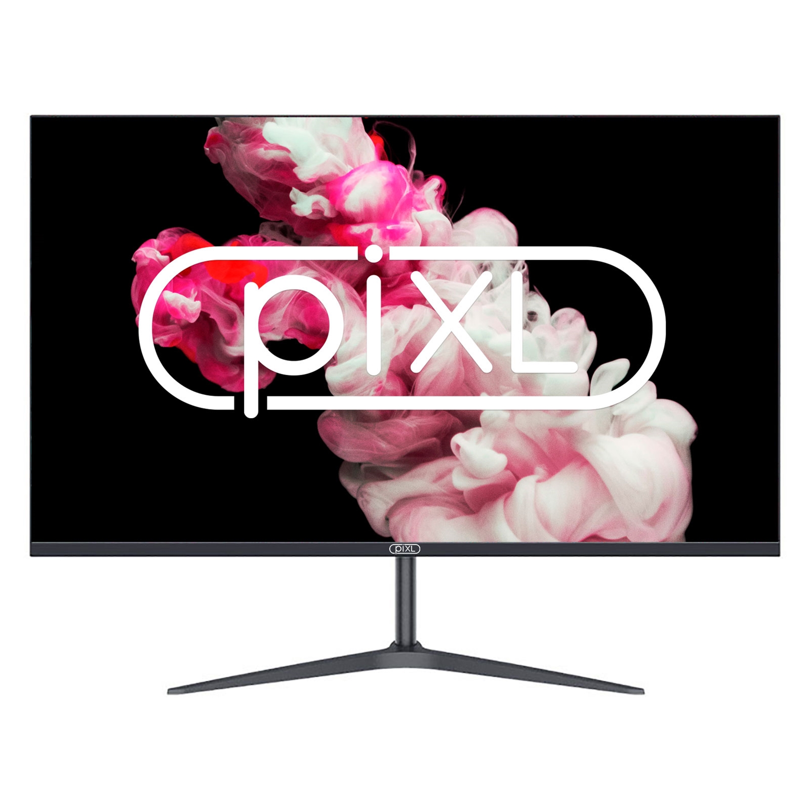 piXL CM27F8 27 Inch 0 piXL CM27F8 27 Inch Frameless Monitor, Widescreen IPS LCD Panel, True -to-Life Colours, Full HD 1920x1080, 5ms Response Time, 60Hz Refresh, HDMI, Display Port, Black Finish - Image 1