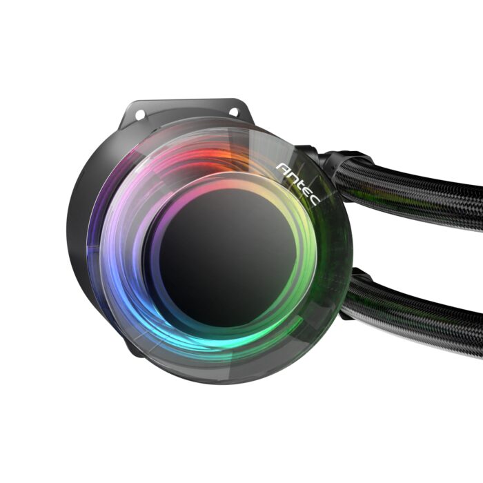 ANTEC Vortex 240 ARGB AiO Liquid CPU Cooler, Universal Socket, 240mm Radiator, PWM 2000RPM Fusion ARGB Cooling Fans, Addressable RGB LED - Image 5