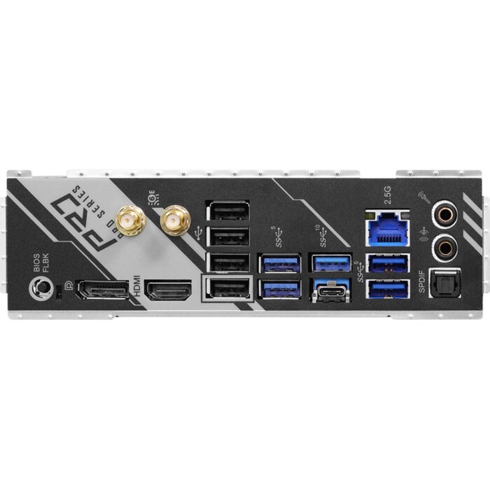ASRock X670E Pro RS Motherboard, AMD Socket AM5, 4x DDR5 DIMMs, ATX, PCIe 5.0 x16, Blazing M.2 PCIe Gen5x4, USB 3.2 Type-C, Realtek 2.5G LAN, 802.11ax Wi-Fi 6E - Image 5