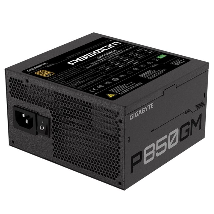 Gigabyte P850GM 850W PSU, 120mm Smart Hydraulic Bearing Fan, 80 PLUS Gold, Fully Modular, UK Plug, High-Quality Japanese Capacitors, Powerful Single +12V Rail - Image 3