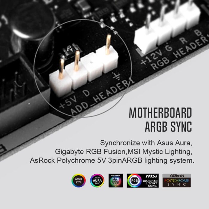 ID-COOLING SE-214-XT ARGB CPU Cooler 4 Heatpipes CPU Air Cooler Addressable RGB Light - Image 5