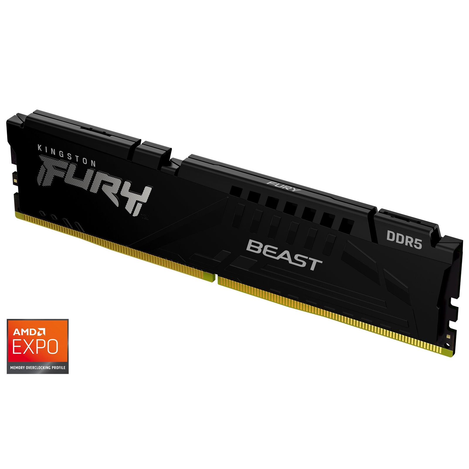 Kingston FURY Beast KF552C36BBE-16 Kingston FURY Beast KF552C36BBE-16 16GB System Memory, 5200MT/s, DDR5, CL36, DIMM, Black, AMD EXPO Certified - Image 1