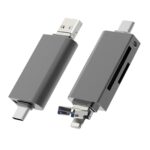 Prevo CR312 USB 2.0, USB Type-C and Lightning Connection, Card Reader, High-speed Memory Card Adapter Supports SD/Micro SD/TF/SDHC/SDXC/MMC, Compatible with Windows, Mac OS and Android - Image 3