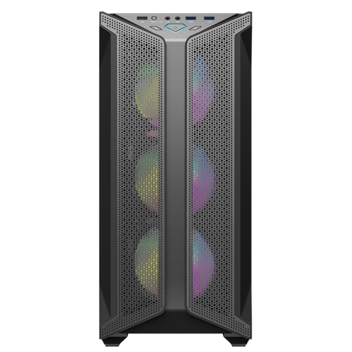 GameMax Brufen C1 ARGB Case 4 x ARGB Fans Turbo MB Cooling Fan - Image 3